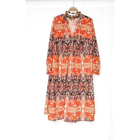 **SOLD** agua Bendita for Anthropologie Elaina Midi Dress (1X) - Picture 2 of 11